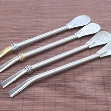 Из нержавеющей стали Bombilla соломинки трубка для травяного чая мате мешалка-фильтр(200 шт./лот