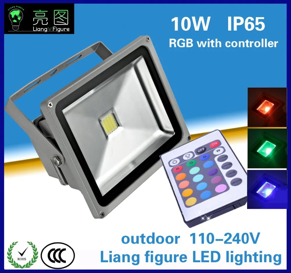 10W colorful font b led b font floodlight DC90 260V IP65 font b led b font