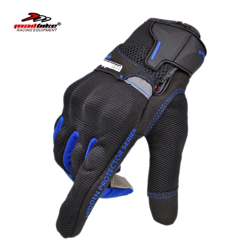 Madbike мотоциклетные перчатки с сенсорным экраном летние Guantes motocicleta полным пальцем