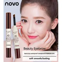 NOVO Brand PRO крем для бровей гелевая тушь для ресниц макияж водонепроницаемый гель для бровей корейский стиль Карандаш для макияжа усилитель с кисточкой