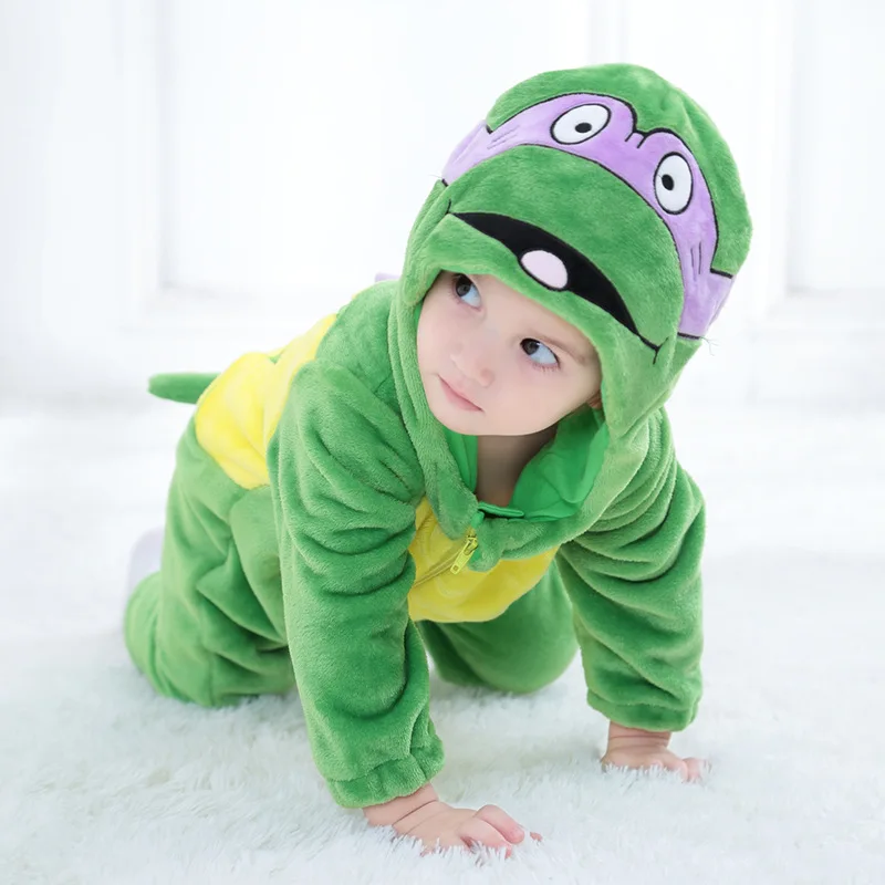 SAILEROAD Tortoise Kigurumi Romper New Pajamas with a zipper for a Child Warm Baby Blanket Sleepers Babies Toddler Clothes