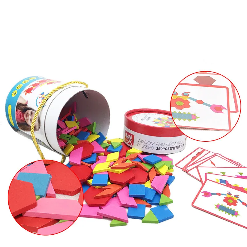 250 шт. модные деревянные головоломки PuzzleBullet строительные блоки детские