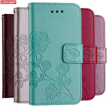 Rosa flor Flip cartera funda para Samsung Galaxy J4 J6 J8 J3 J5 J7 Neo A5 A7 A9 A6 A8 2018, 2017 de 2016 S8 S9 más S6 S7 borde