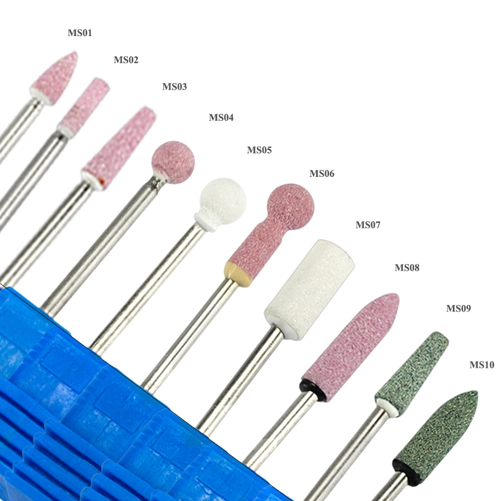 

Ceramic Stone Nail Drill Bit 3/32 Rotary Burr Cuticle Clean Manicure Pedicure Electric Machine Nail Drill Accessories LAMS01-10