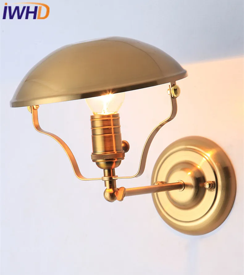 

IWHD Post Modern LED Wall Lamp Nordic Wall Lights Creative Loft Iron Bedside Sconce Fixtures Home Lighting Arandela Luminaire