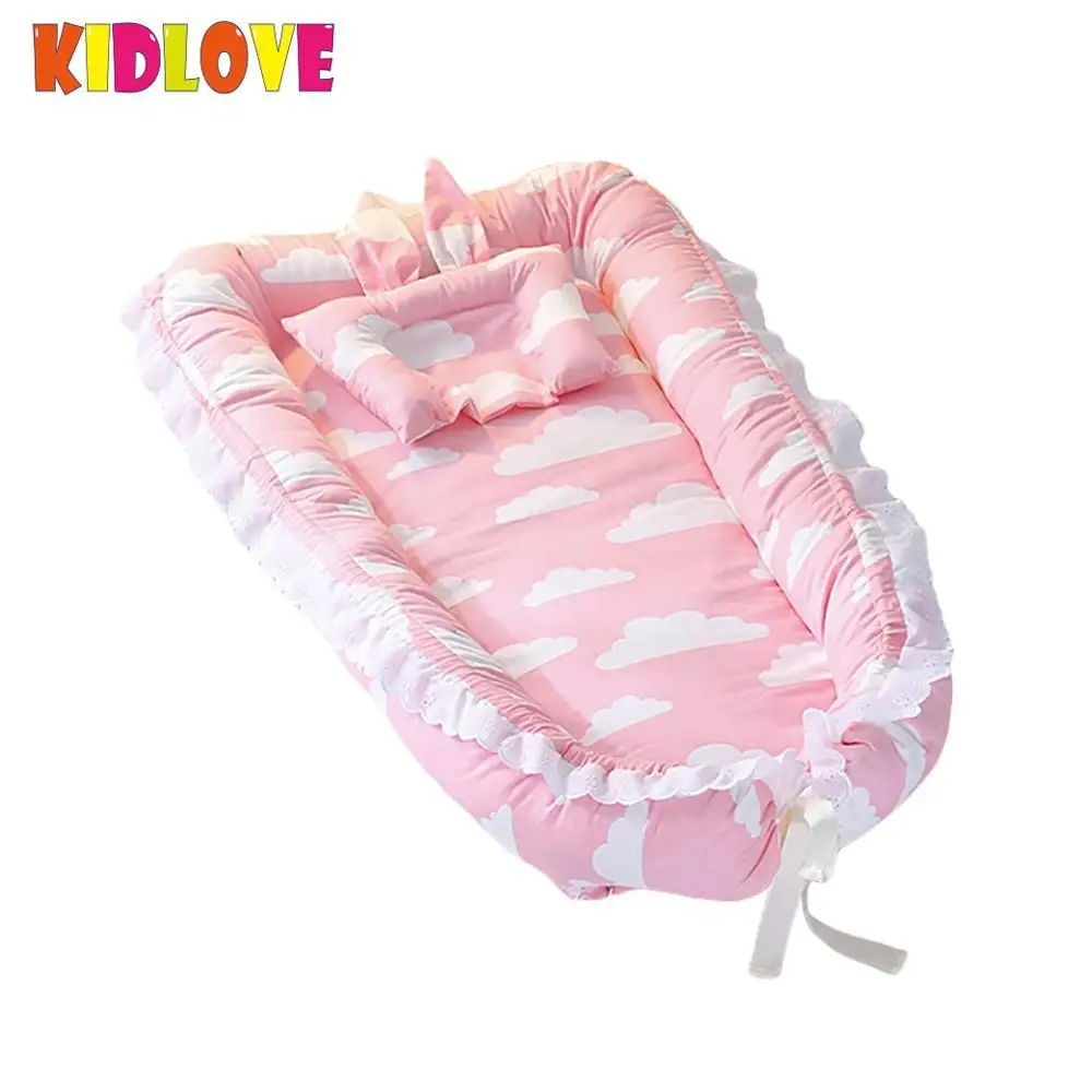 

Kidlove Baby Bed Detachable Protable Mattress Baby Nest Newborn Babynest Sleep Bed For Newborn and Toddlers ER0