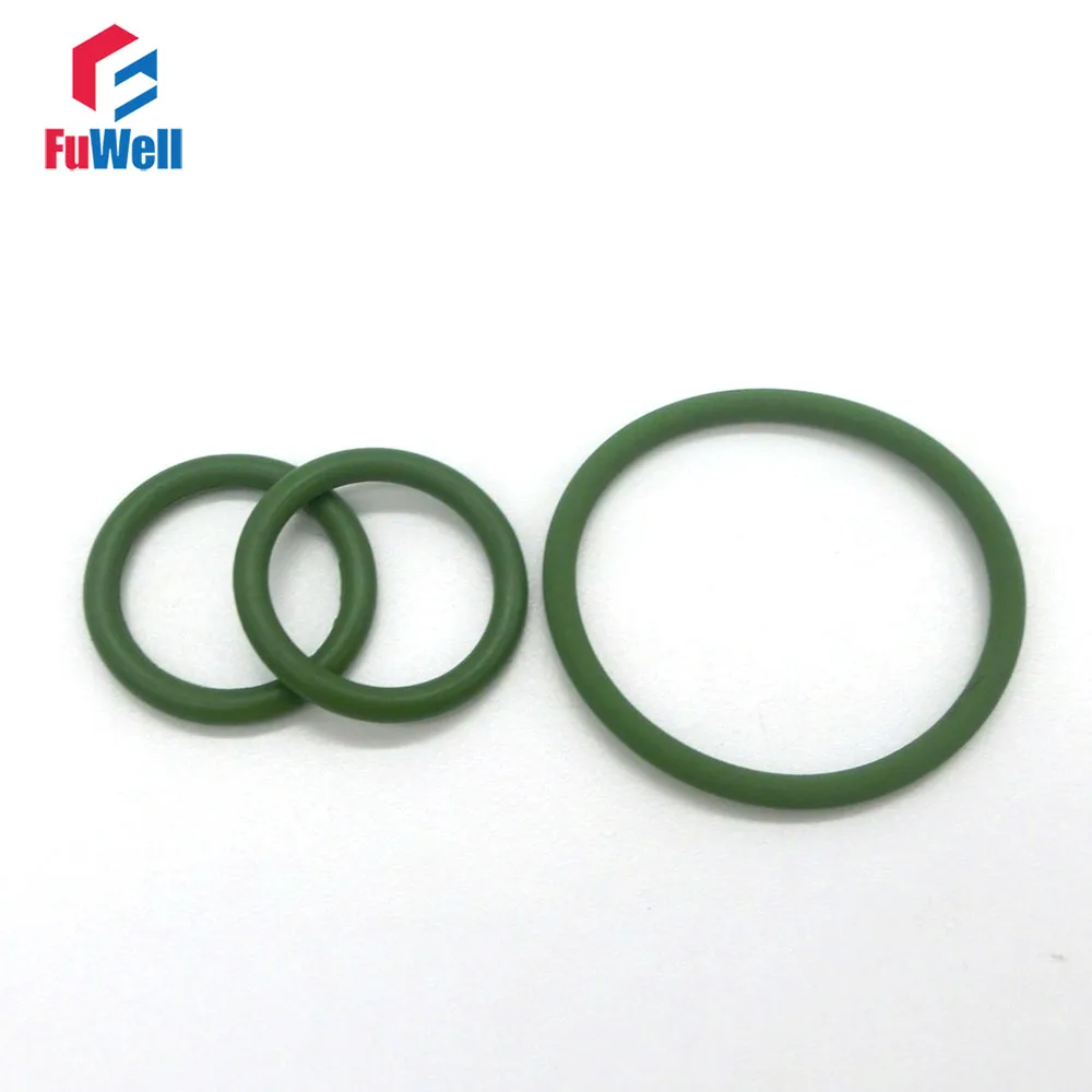 

20pcs 1.9mm CS Green FKM O Ring Seal Gasket 15/16/17/18/19/20/21/22/23/24mm OD O-Ring Seals Gasket Washers Assortment