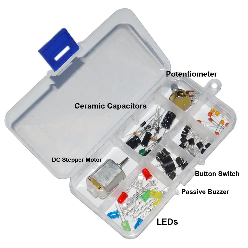 Для Arduino набор электронных компонентов DIY комплект реле Макет кабель резистор потенциометр регулируемые поставки