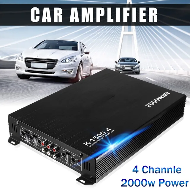 Cheap 2000 Watt 4 Channel CH Car Auto Audio Power Amplifier HiFi Stereo Amp Aluminum 12V Audio Power Amplifier Player Cheap 2000 Watt 4 Channel CH Car Auto Audio Power Amplifier HiFi Stereo Amp Aluminum 12V Audio Power Amplifier Player