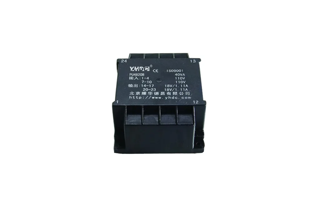 PU4820B мощность 40 ва вход 2*110 В Выход 2*9 Инкапсулированный трансформатор PCB
