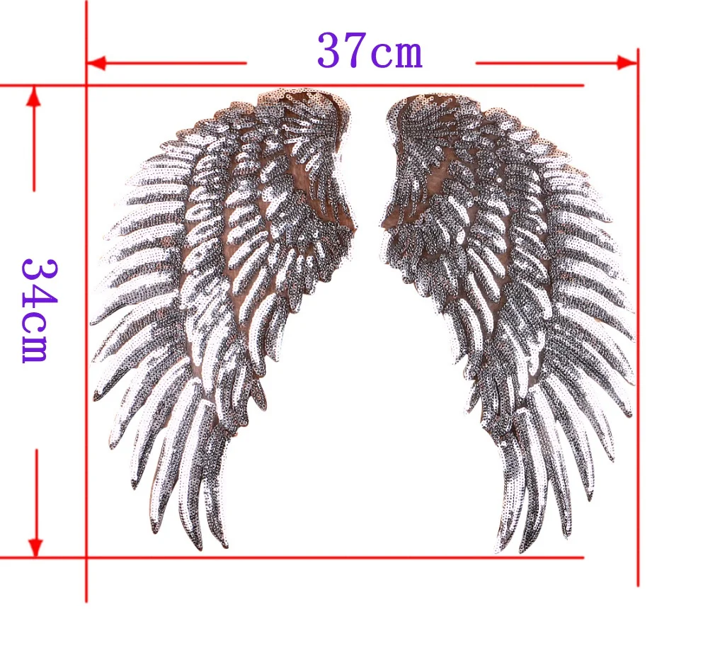 1 шт. нашивки с большим крылом нашивки с блестками нашивки с цветами и буквами Love Star аппликация Сделай Сам шитье ткань для ремонта одежды нашивки наклейки