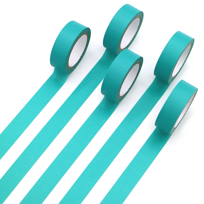 

1 PCS Refreshing Kawaii Candy Lake Blue Color Washi Tape Pattern Masking Tape Decorative Scrapbooking DIY Office Adhesive Tape