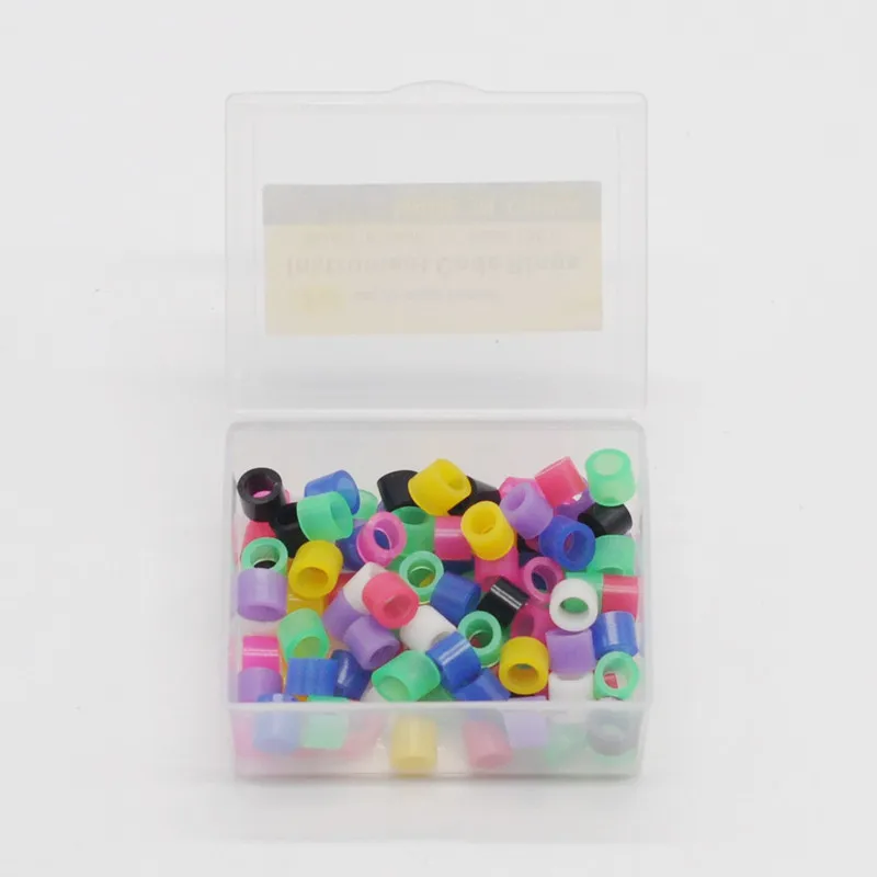 

100 Pcs/Box Universal Silicone Instrument Dental Color Code Rings For Dentist Lab Supplies