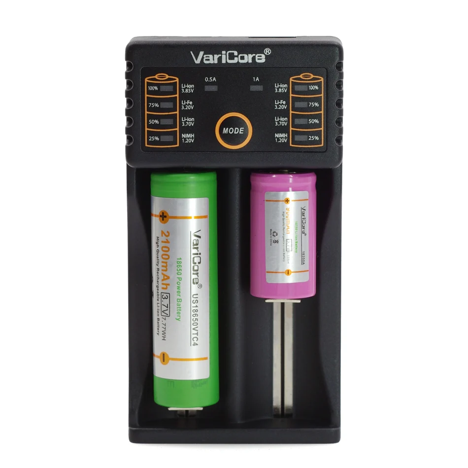 VariCore V20i 18650 1,2 в 3,7 в 3,2 в 3,85 В AA/AAA 18350 26650 10440 14500 16340 25500 NiMH литиевая электронная сигарета зарядное устройство