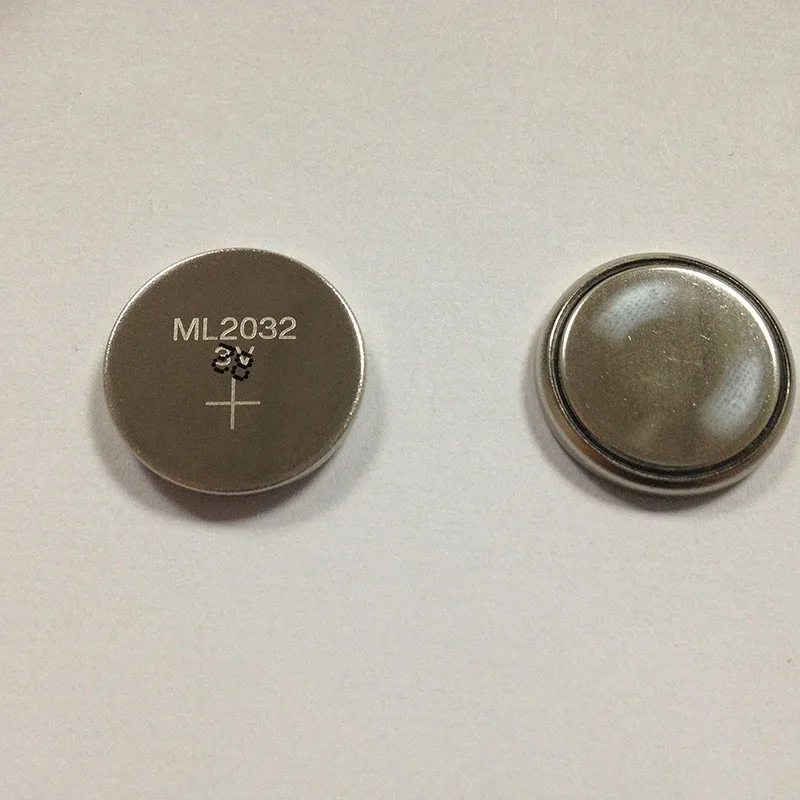 

2pcs/lot 3V Coin Cell Button battery 2032 ML2032 Rechargeable CMOS BIOS RTC Back Up Reserve Battery