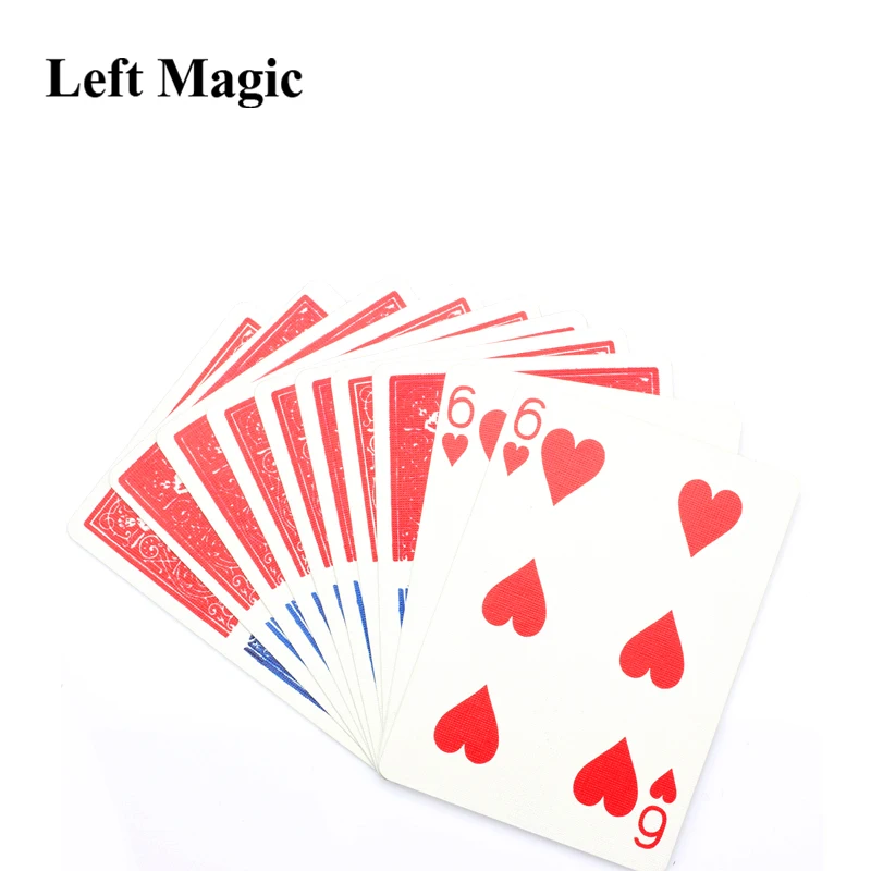 

1 pcs Magic Half Card Color Division ( Bicycle Card) Magic Tricks Card Close Up Stage Magic Magician Funny Deck Toy C2038