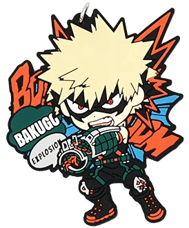 My Hero Academy Аниме Boku no Hero Academy Midoriya Bakugou Katsuki Asui Eijiro SHOTO Denki Uraraka All Might резиновый брелок - Цвет: 02 Katsuki Bakugo