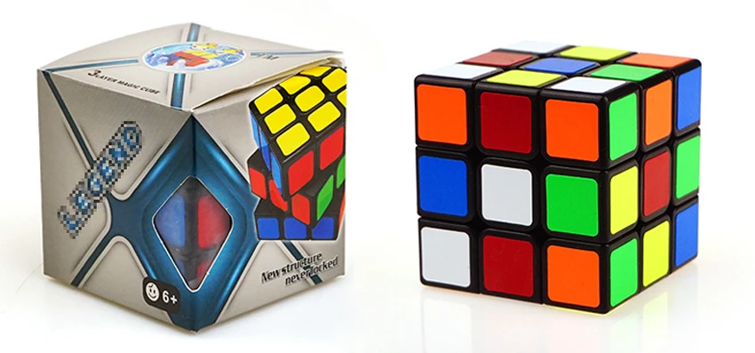 Классическая волшебная игрушка Cube3x3x3 ПВХ стикер блок головоломка скоростной куб красочный обучающий развивающий куб магические игрушки для детей