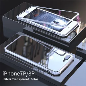 Silver Transparent JOOKI Магнитный адсорбционный чехол для huawei P20 Pro закаленное стекло задняя крышка металлические чехлы для huawei P30 Pro - Цвет: Silver Transparent