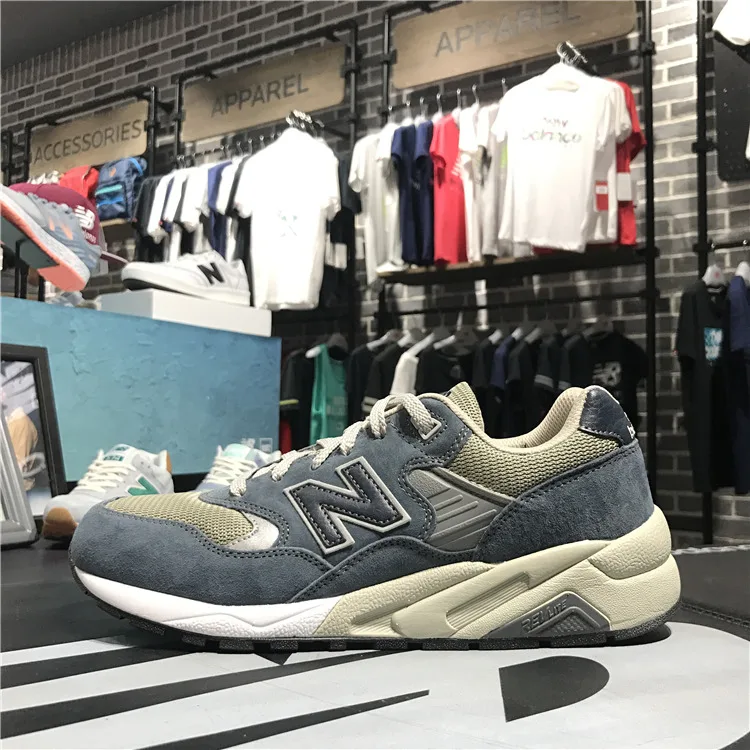 New Balance/nb 580 Мужская обувь для бега женская обувь для отдыха кроссовки Mrt580ds/nv/gy/gk - Цвет: Розовый