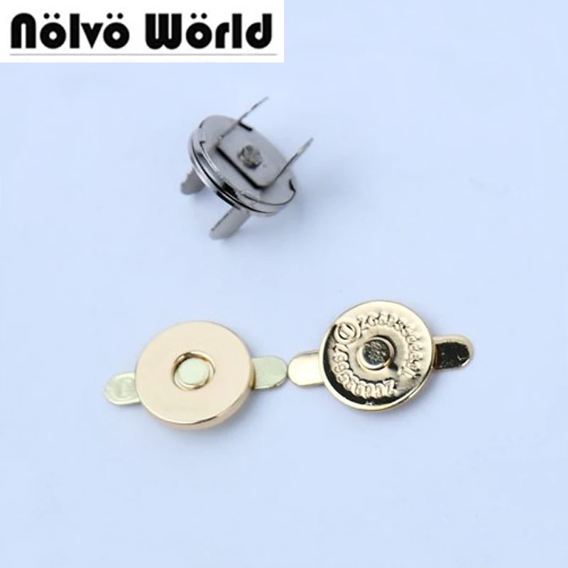 buy 50pcs 18*2mm dish shape powerful strong magnetic snap button clasp fastener for sewing handbags bags purse wallets