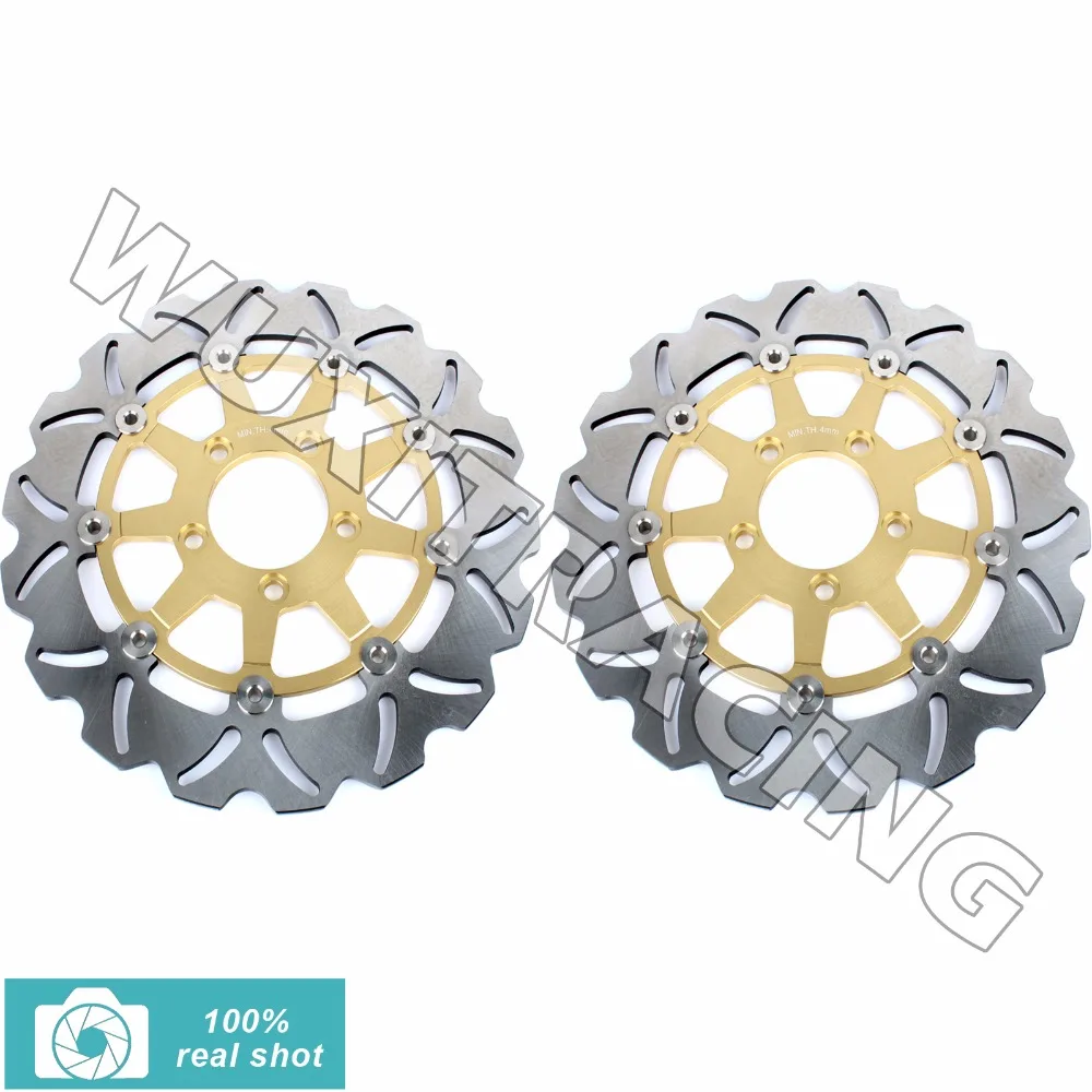 02 03 04 05 06 07 08 09 10 11 12 Front Brake Discs Rotors for SUZUKI DL 650 1000 DL650 V-STROM SV 1000 S SV1000 Classic 03-07 босоножки kiss kissy s55384 07 03 09 kisskitty 2015 s55384 07 03 09 05 11
