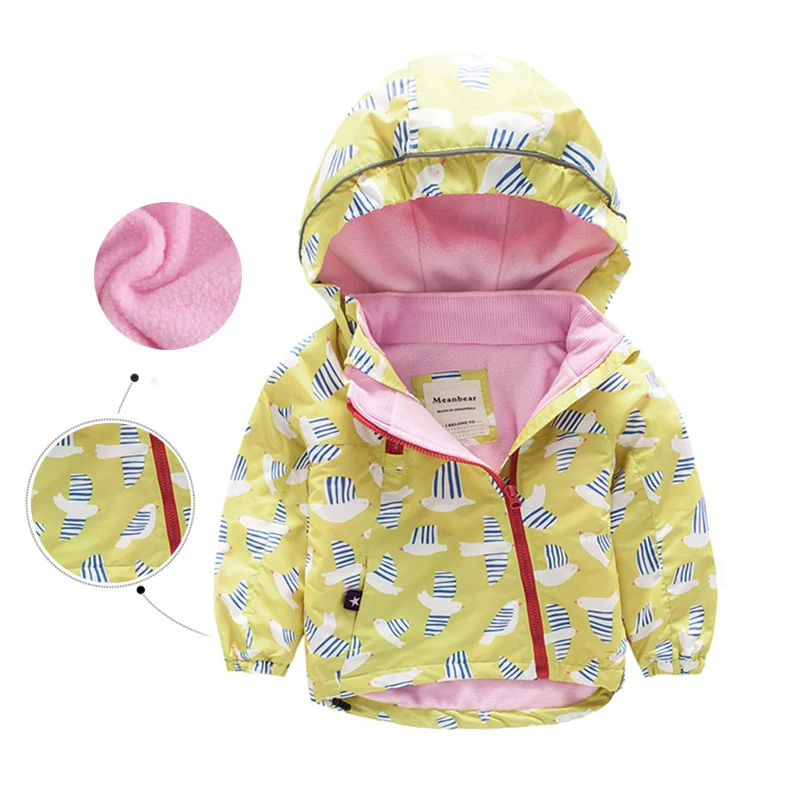 

AILEEKISS Girls Daffodil Jackets For Boys Jacket Kids Warm Hooded Outerwear Coats For Boys Coat Children Clothes In Cold Winter