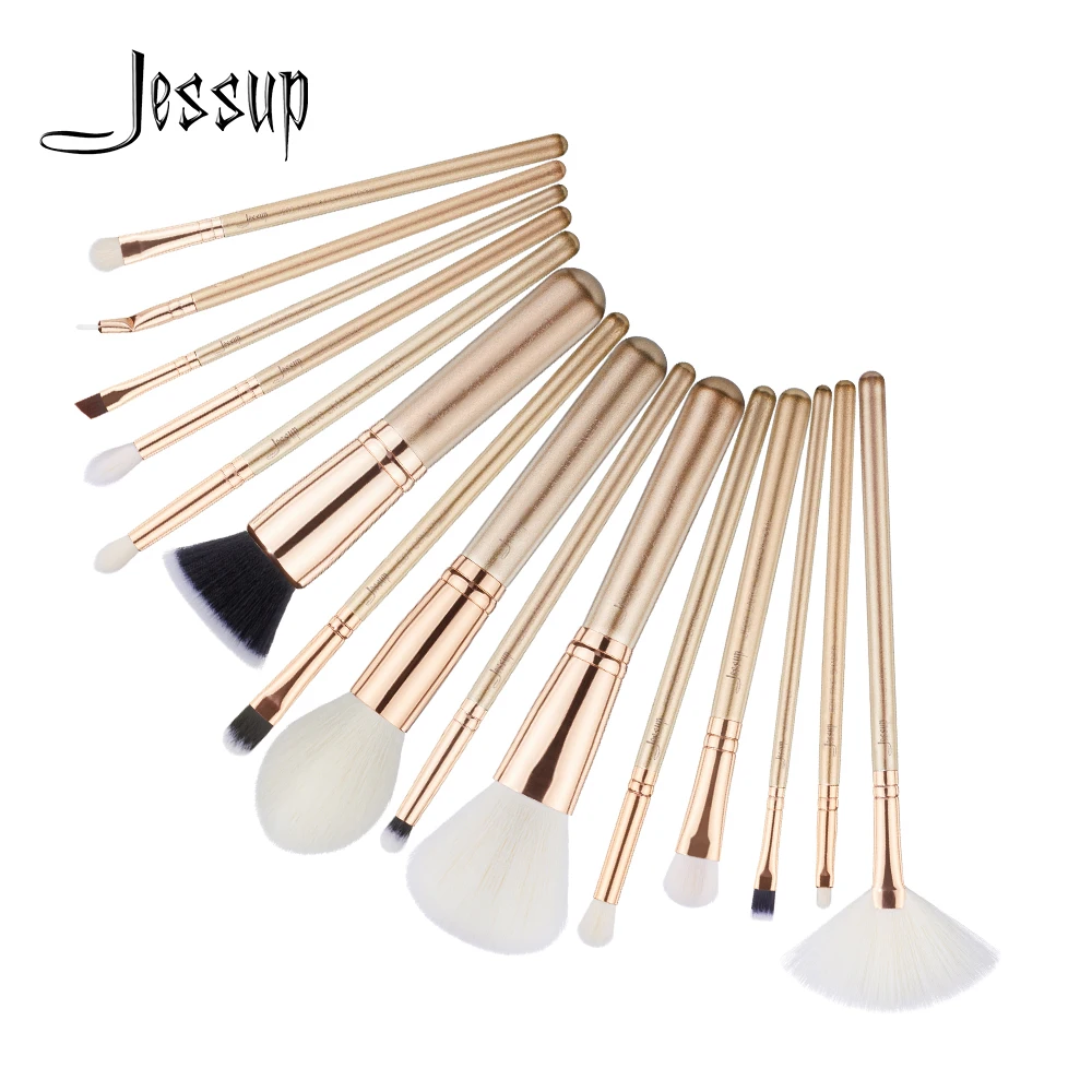 

Jessup brushes 15pcs Makeup Brushes Set 3 Colors maquiagem profissional completa Contour Eyeshadow Liner Fan Blender Brush