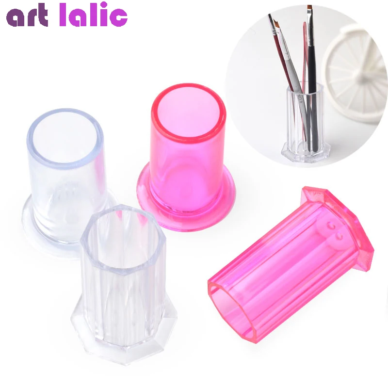 Nail Art Brushes Storage Holder Nail Painting Pen Case Organizer Hollow
