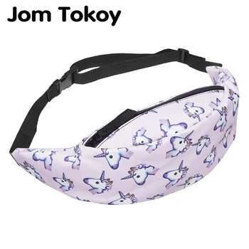 Jom Tokoy nouveau sac de taille coloré pour hommes Fanny Packs Style ceinture sac licorne femmes taille Pack voyage sacs de téléphone portable
