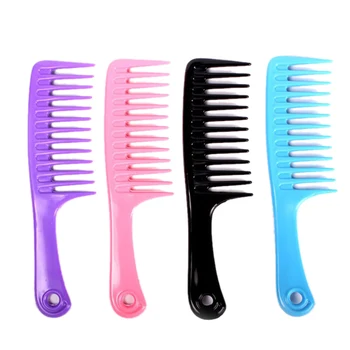 

23.8cm Tranparent Hair Wig Comb For Hairstyling Wide Teeth Hairdressing Comb Detangle Big Hair Comb Ideal For Long Hair Smooth