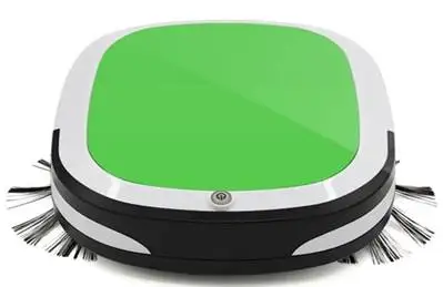 Бытовой автоматический подметальный робот для волос Интеллектуальный подметающий, робот для уборки ультра-тонкий интеллектуальный пылесос - Цвет: green