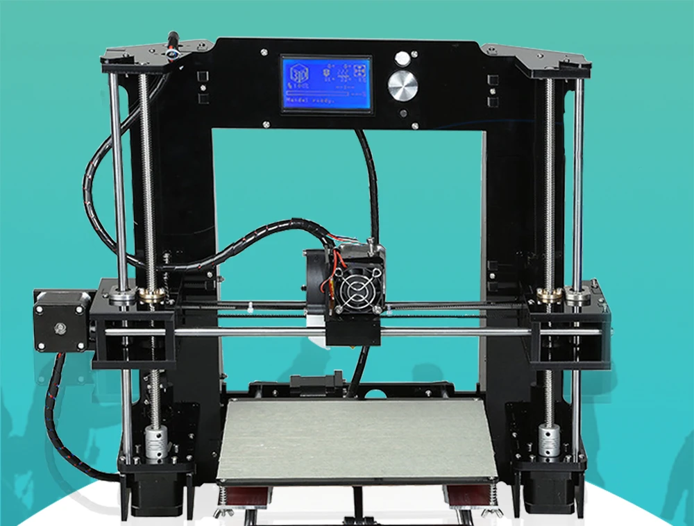 Heated Bed Anet A6/A8 3d Printer Big Printing Size 3D Used Printer Machine Reprap i3 DIY 3D Printing Kit With Roll of Filament