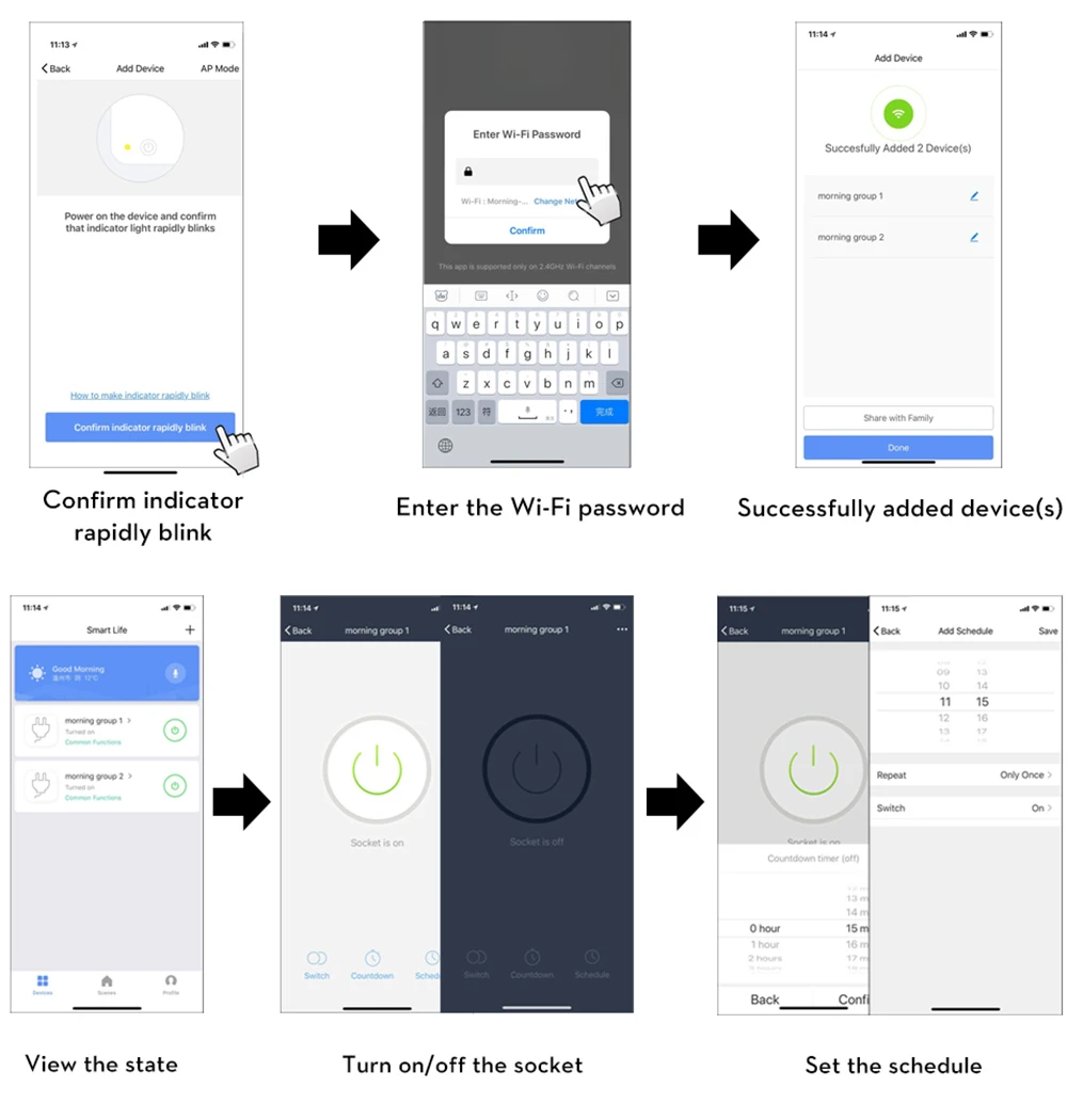 Fuloophi WiFi интеллектуальная розетка мобильное приложение дистанционное управление работает с Alexa Google Home через беспроводную сеть 2,4G