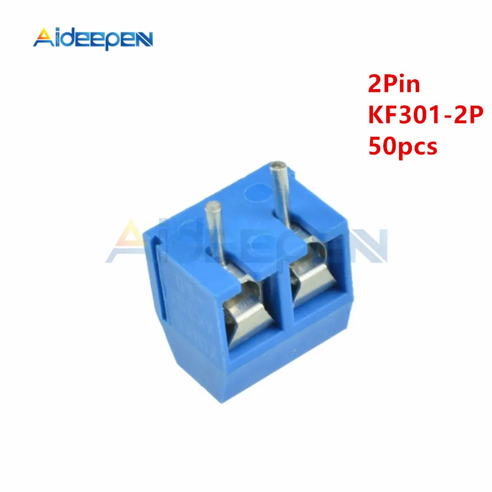 

50pcs/Lot KF301-2P Plug-in Screw Terminal Block Connector
