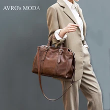 AVRO's MODA брендовые модные сумки-шопперы для женщин из натуральной кожи дамские сумки через плечо в стиле ретро с большой вместительностью