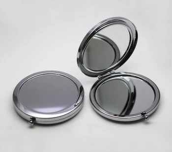 

New pocket mirror Silver blank compact mirrors Great for DIY cosmetic makeup mirror Wedding Party Gift #18413-1 50X/LOT