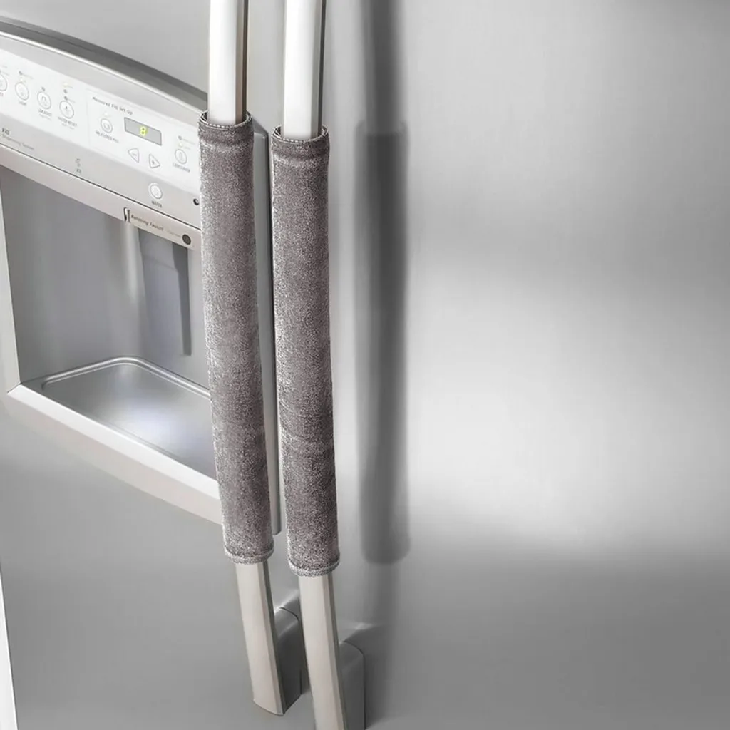 2 шт крышка ручки холодильника на липучке дизайн шкафа микроволновой печи держать в чистоте крышки кухонные принадлежности