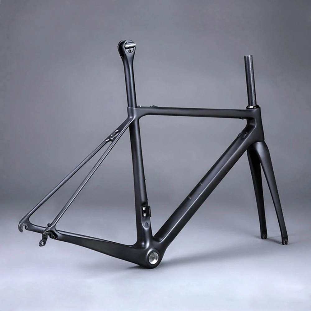

T1000 Ultralight Carbon Fiber 700C Road Bike Frame Bicycle Fame set with Seatpost fork headset FM008