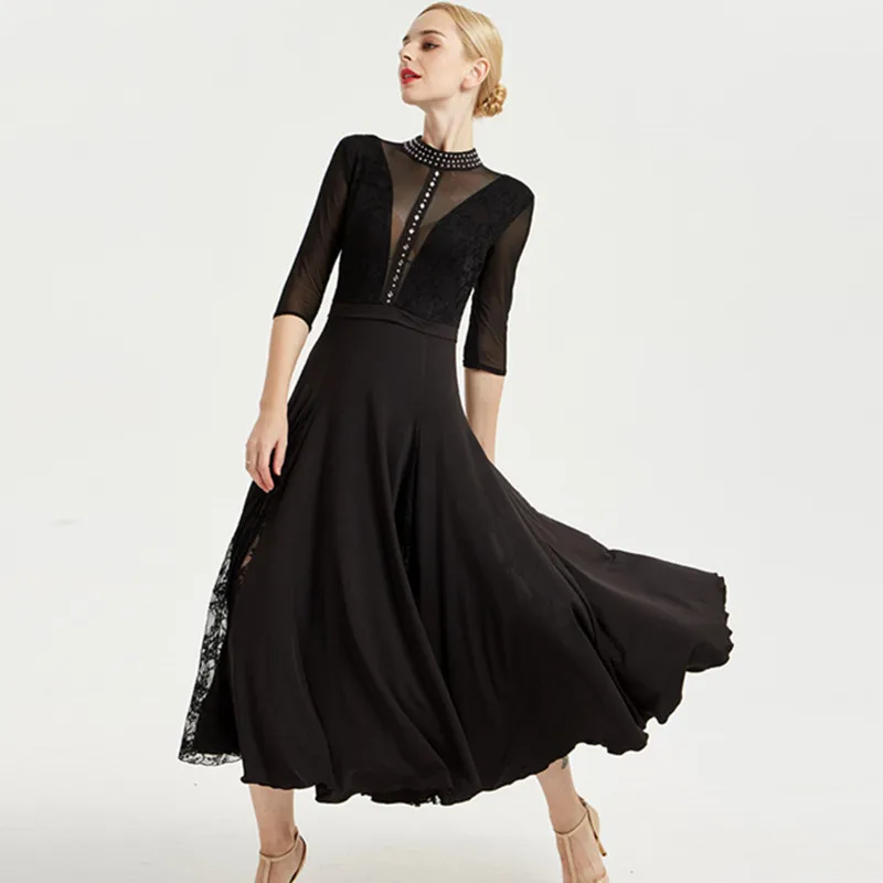 

lace waltz dress rumba costumes standard dance dresses Ballroom dance competition dress ballroom dress modern dance costuems