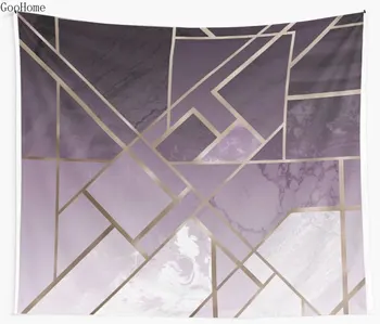 

Purple geometric pattern with marble texture Wall Tapestry Cover Beach Towel Throw Blanket Picnic Yoga Mat Home Decoration