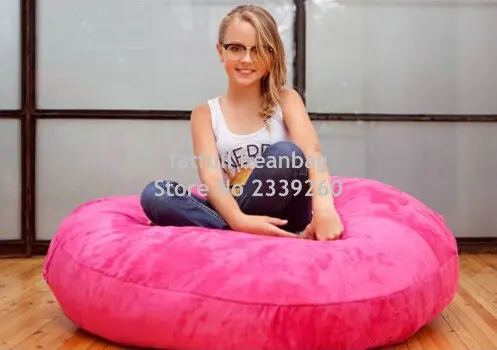 Cover only No Filler-two room seat Bean bag chair, home furniture sofa , modern beanbag hammock recliner