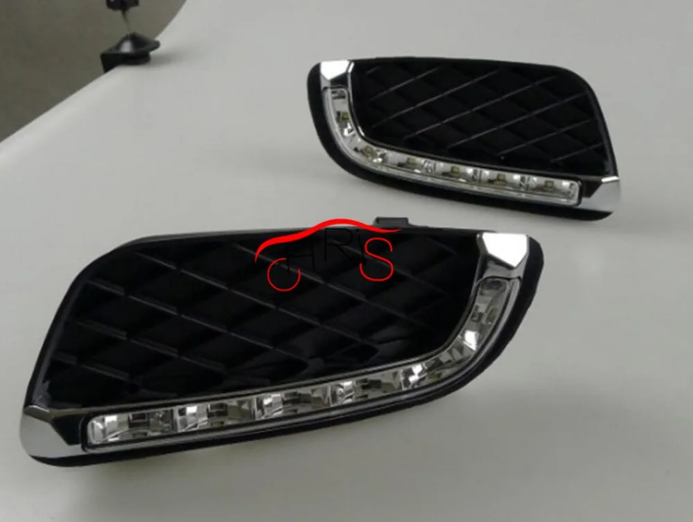 

L & R DRL daytime running light with For lamp Cover For Smart fortwo 2008-2010