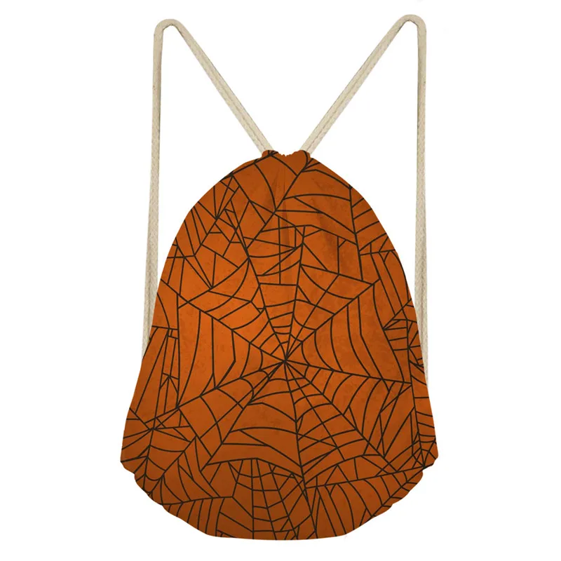 ThiKin Drawstring сумка рюкзак со шнурками Мужская Хэллоуин рюкзаки с черепами 3D рюкзак с принтом на шнурках Sack bolso - Цвет: As Pictures