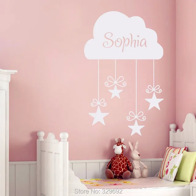 Girls Wall Art aliexpress : buy custom girls name decals vinyl cloud and Girls Wall Art aliexpress : buy custom girls name decals vinyl cloud and