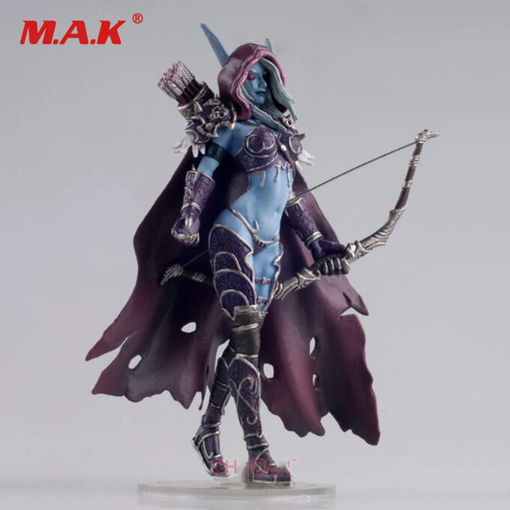 Najtaniej Zabawki prezent dla chłopców 17 CM WOW Sylvanas Windrunner łucznictwo królowa pcv Anime Action model figurki z podstawą dla dzieci urodziny