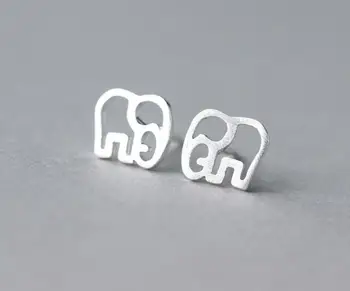 

Real. 925 Sterling Silver African Animal Cute Elephant Stud Earrings 925-sterling-silver-Jewelry Stud Earrings GTLE746