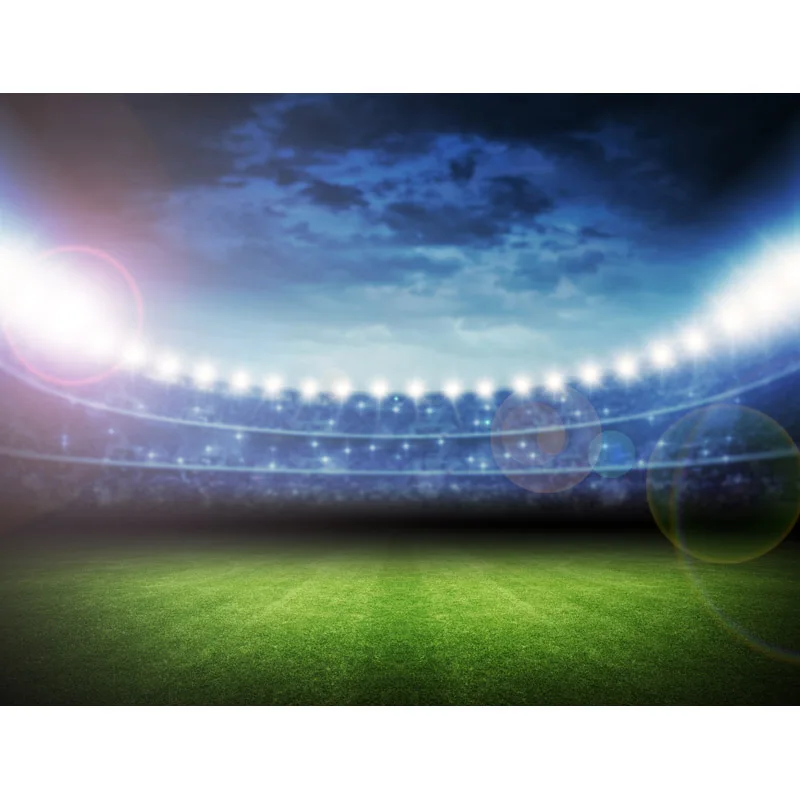 Seamless Vinyl Photography Backdrop Football Stadium Match Sport