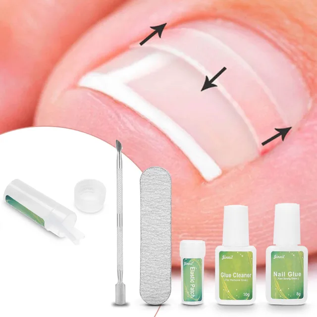5pcs Ingrown Toenail Correction Pedicure Tool Set 1pc Nail Buffer 5pcs Ingrown Toenail Correction Pedicure Tool Set 1pc Nail Buffer With Patch Glue Cleaner