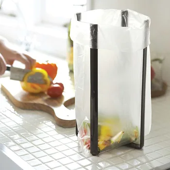 

Extra Hands Kitchen Stand Holder for Bags Bottles Cups in Black Finish Storage Shelf TSH Shop